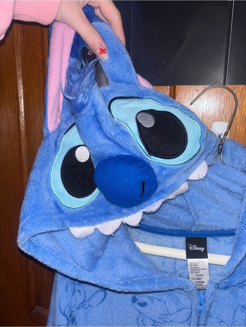 Disney Marina Blue Plush Hooded Sleepwear - Picture 2 of 4